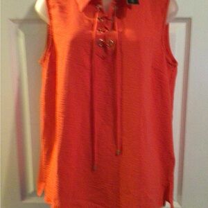 Sleeveless Orange Top